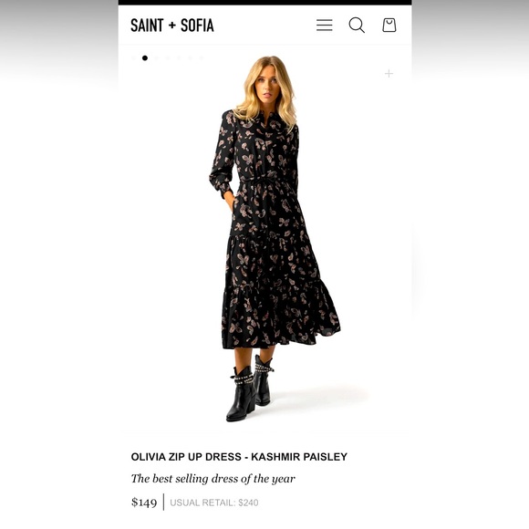 SAINT AND SOFIA’s best selling dress - Sz 12. Orig $240- like new condition. - Picture 6 of 10